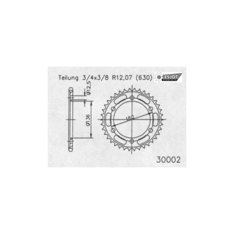 COURONNE ACIER 630 (16800-40 / 50-30002-40)