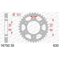 COURONNE ACIER 630 (16700-35 / 50-30003-35 / JTR483.35)