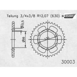 COURONNE ACIER 630 (16700-35 / 50-30003-35 / JTR483.35)