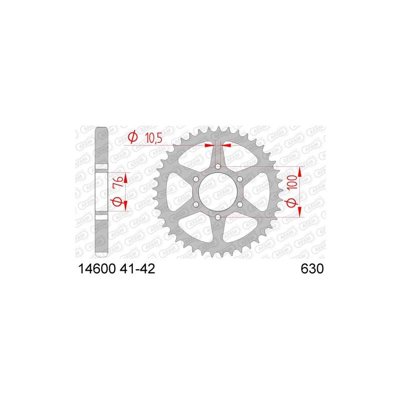 COURONNE ACIER 630 (14600-41 / 50-30004-41 / JTR818.41)