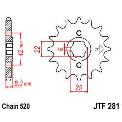 RITZEL 520 (20500-16 / 50-32001-16 / JTF281.16)