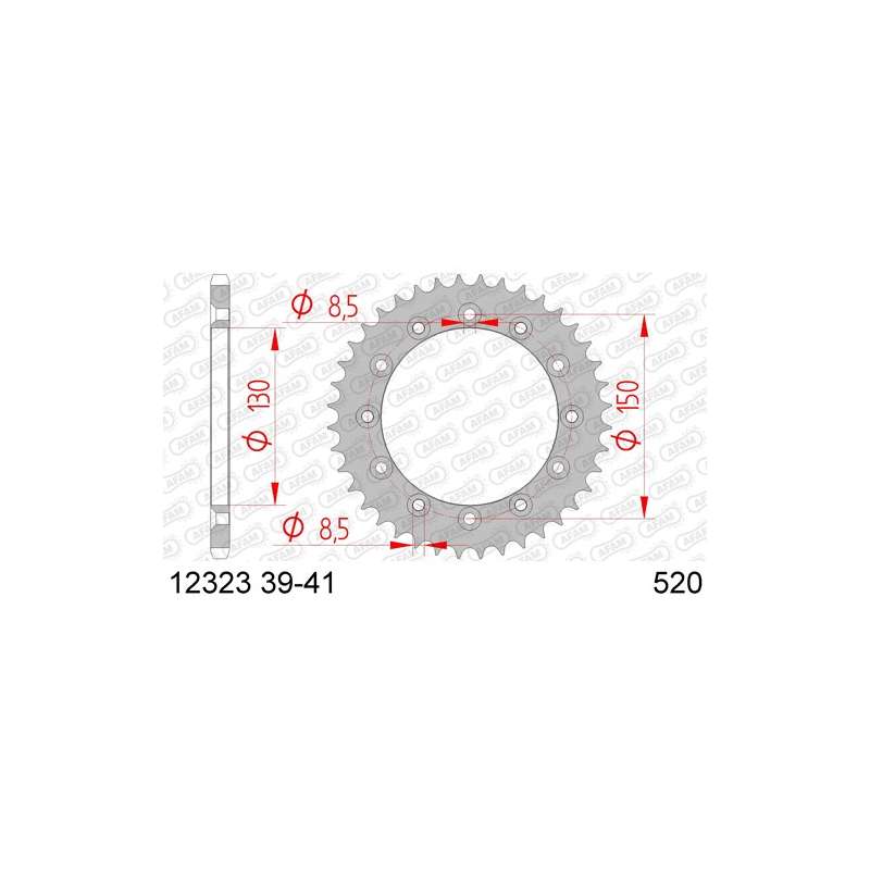 COURONNE ACIER 520 (12323-40 / 50-32001-40 / JTR245/2.40)