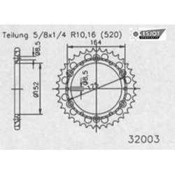 COURONNE ACIER 520 (50-32003-48 / JTR853.48)