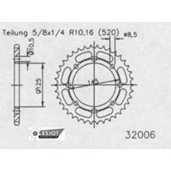 COURONNE ACIER 520 (50-32006-42 / JTR857.42)