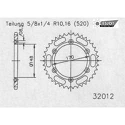 COURONNE ACIER 520 (14501-48 / 50-32012-48 / JTR828.48)