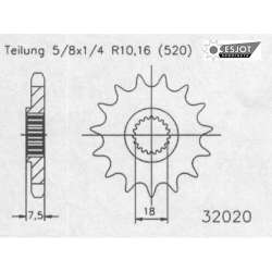 RITZEL 520 (20206-14 / 50-32020-14 / JTF326.14)