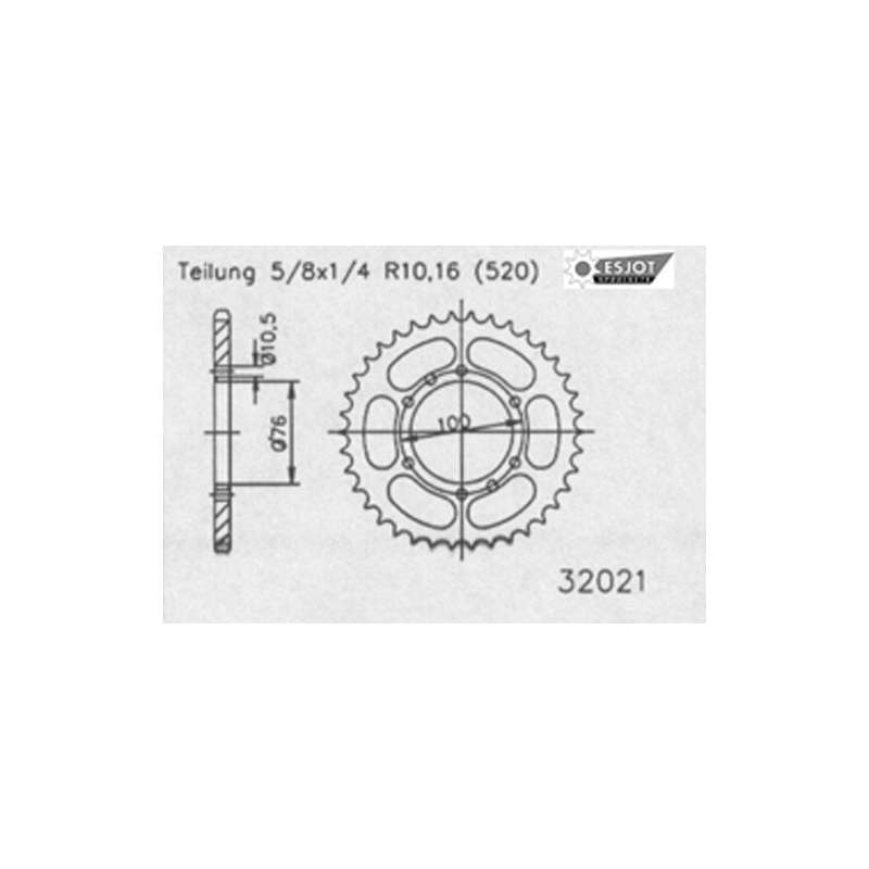 COURONNE ACIER 520 (50-32021-48 / JTR1825.48)