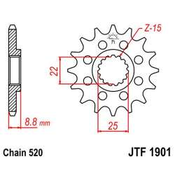 PIGNON 520 (73301-12 / 50-32024-12 / JTF1901.12)