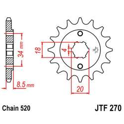 RITZEL 520 (20317-14 / 50-32027-14 / JTF270.14)