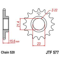 PIGNON 520 (21504-16 / 50-32028-16 / JTF577.16)