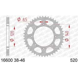 ZAHNKRANZ STAHL 520 (16600-43 / 50-32028-43 / JTR487.43)