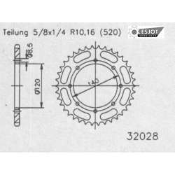 COURONNE ACIER 520 (16600-43 / 50-32028-43 / JTR487.43)