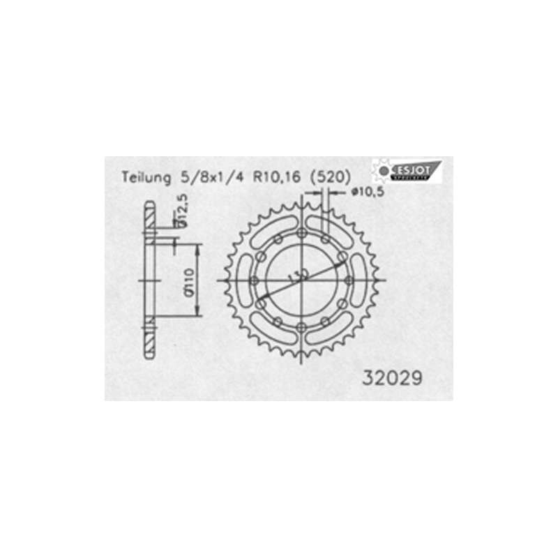 COURONNE ACIER 520 (50-32029-45 / JTR486.45)
