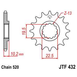 RITZEL 520 (22303-12 / 50-32032-12S / JTF432.12)