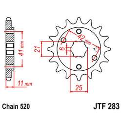 PIGNON 520 (50-32036-14 / JTF283.14)