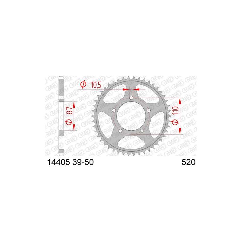 ZAHNKRANZ STAHL 520 (14405-46 / 50-32028-46 / JTR823.46)