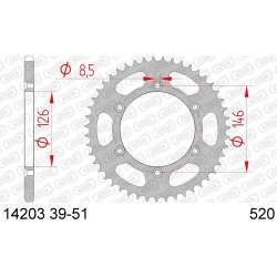 COURONNE ACIER 520 (14203-48 / 50-32041-48 / JTR808.48)