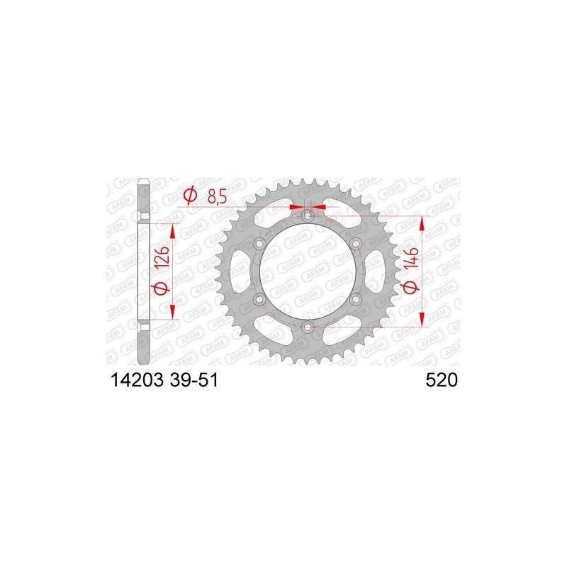 COURONNE ACIER 520 (14203-48 / 50-32041-48 / JTR808.48)