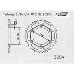 COURONNE ACIER 520 (14203-48 / 50-32041-48 / JTR808.48)