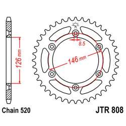 COURONNE ACIER 520 (14203-48 / 50-32041-48 / JTR808.48)