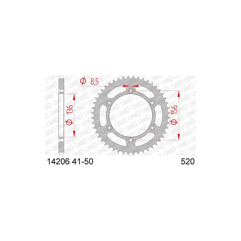 COURONNE ACIER 520 (14206-50 / 50-32043-50 / JTR822.50)