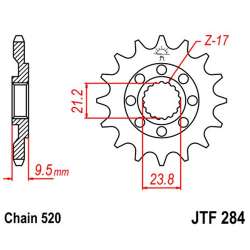 PIGNON 520 (20311-12 / 50-32044-12 / JTF284.12)