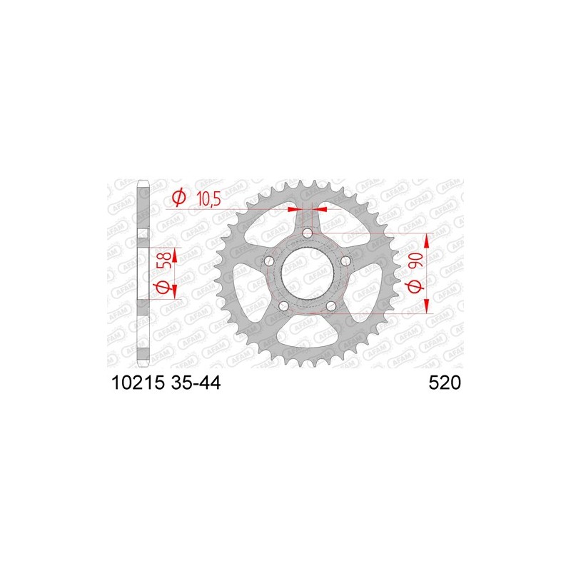 ZAHNKRANZ STAHL 520 (10215-40 / 50-32046-40 / JTR604.40)