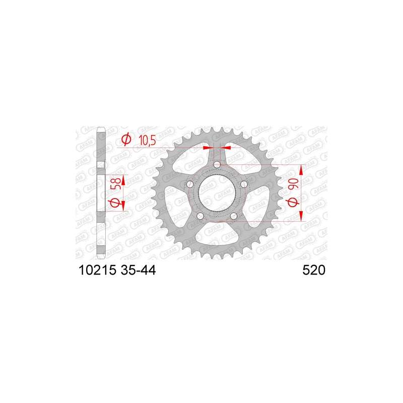 COURONNE ACIER 520 (10215-44 / 50-32046-44 / JTR604.44)