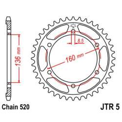 ZAHNKRANZ STAHL 520 (50-32050-41 / JTR5.41)