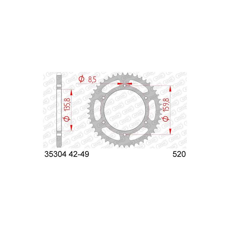 ZAHNKRANZ STAHL 520 (35304-45 / 50-32050-45 / JTR5.45)