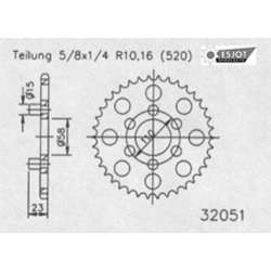 COURONNE ACIER 520 (50-32051-39)