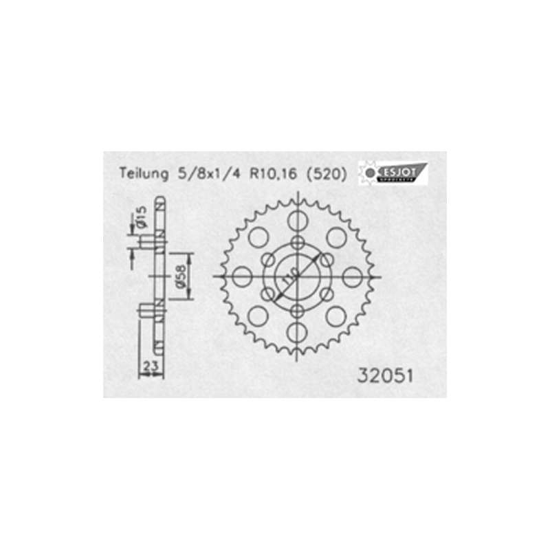 COURONNE ACIER 520 (50-32051-39)