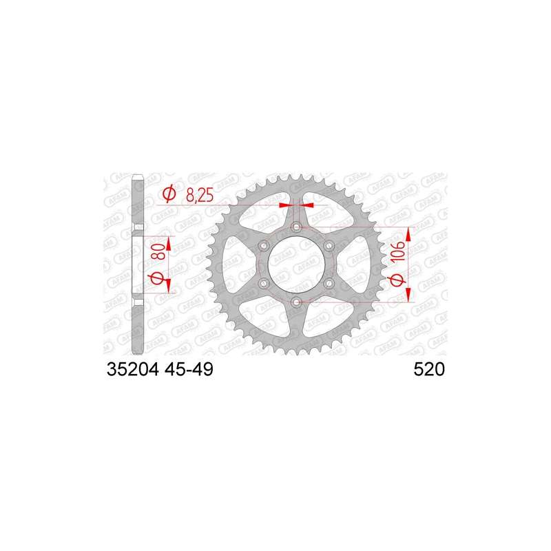 COURONNE ACIER 520 (35204-49 / 50-32054-49 / JTR22.49)