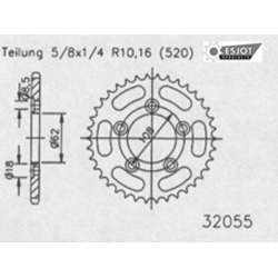 ZAHNKRANZ STAHL 520 (44203-43 / 50-32055-43 / JTR701.43)