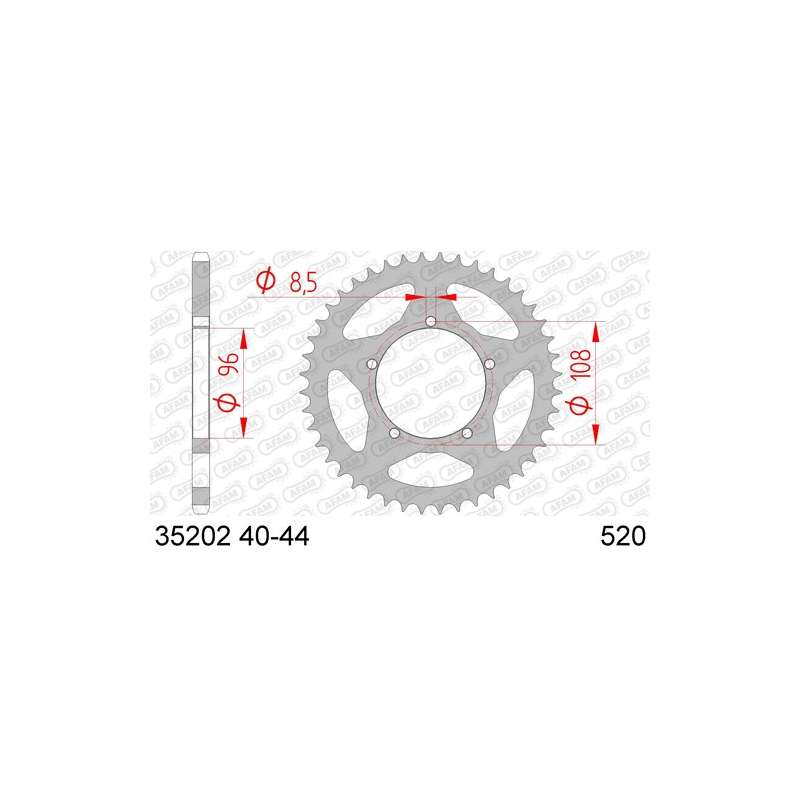 COURONNE ACIER 520 (35202-41 / 50-32057-41 / JTR16.41)