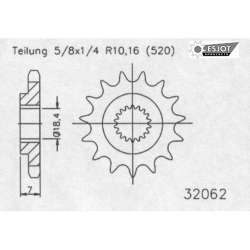 RITZEL 520 (22203-14 / 50-32062-14S / JTF427.14)