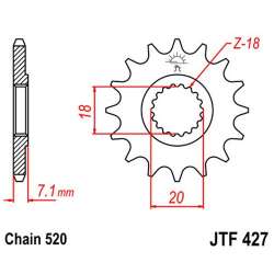 RITZEL 520 (22203-14 / 50-32062-14S / JTF427.14)