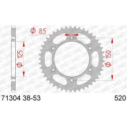 COURONNE ACIER 520 (71304-50 / 50-32065-50 / JTR897.50)