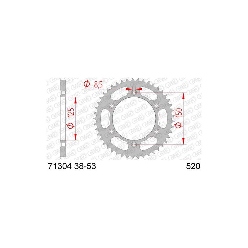 ZAHNKRANZ STAHL 520 (71304-50 / 50-32065-50 / JTR897.50)