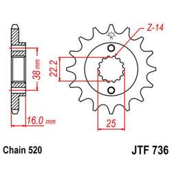 RITZEL 520 (52611-15 / JTF736.15)