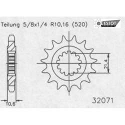 RITZEL 520 (21603-16 / 50-32071-16 / JTF1581.16)