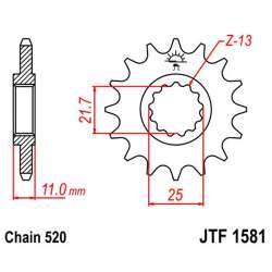 RITZEL 520 (21603-16 / 50-32071-16 / JTF1581.16)