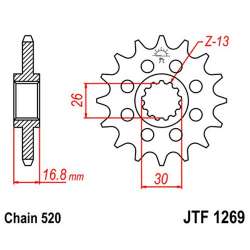 RITZEL 520 (20613-16 / 50-32073-16 / JTF1269.16)
