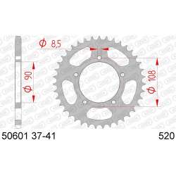 ZAHNKRANZ STAHL 520 (50601-38 / JTR491.38)