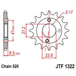 PIGNON 520 (20314-14 / 50-32078-14 / JTF1322.14)