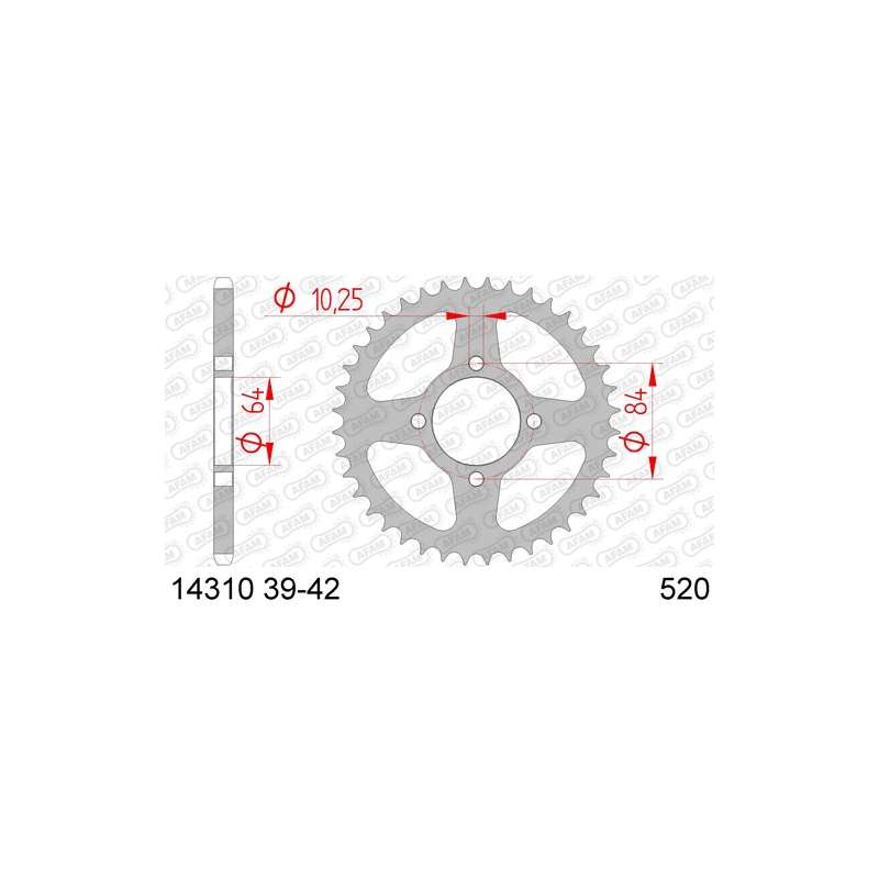 COURONNE ACIER 520 (14310-40 / 50-32082-40 / JTR1826.40)
