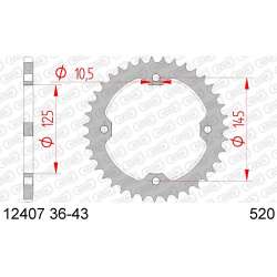 COURONNE ACIER 520 (12407-40 / 50-32114-40 / JTR1857.40)