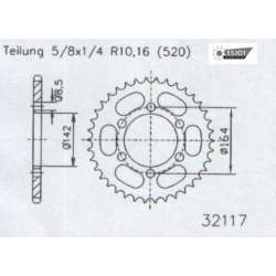 COURONNE ACIER 520 (50-32117-46 / JTR1068.46)