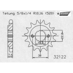 RITZEL 520 (22405-14 / 50-32122-14 / JTF1401.14)