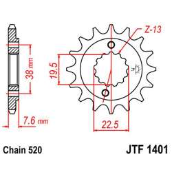 RITZEL 520 (22405-15 / 50-32122-15 / JTF1401.15)